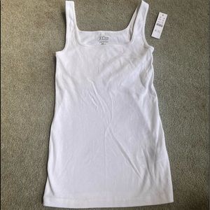J crew white tank top - New with tags